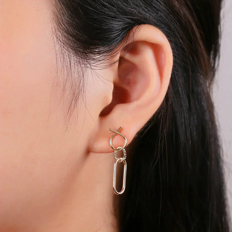 Mirella Chain Link Earrings-Lydieannejewelry