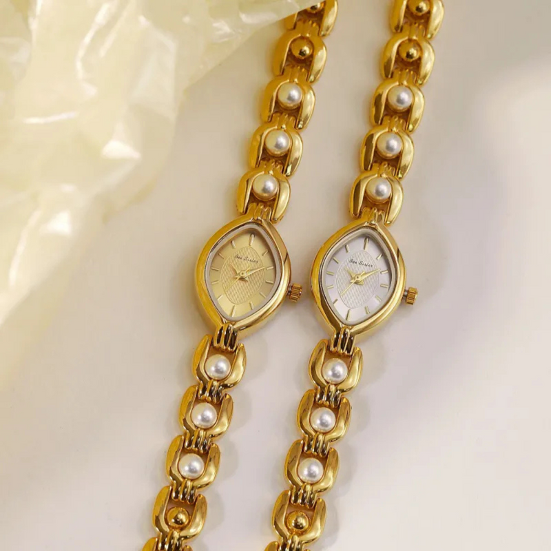 Dione | Mid-ancient Luxury Imitation Pearl Elegant Watch