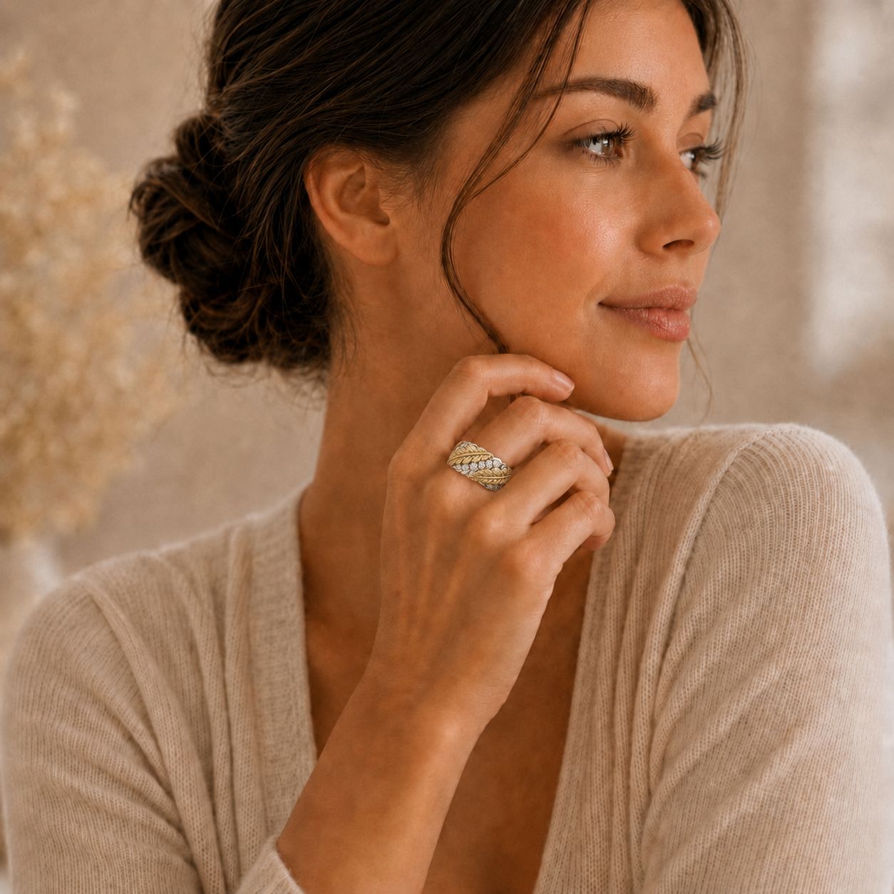 Seraphina Leaf Ring