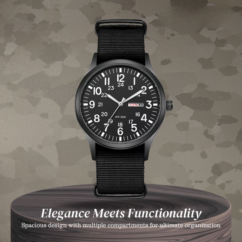 Thomas | Minimalist Field Watch with Functional Strap