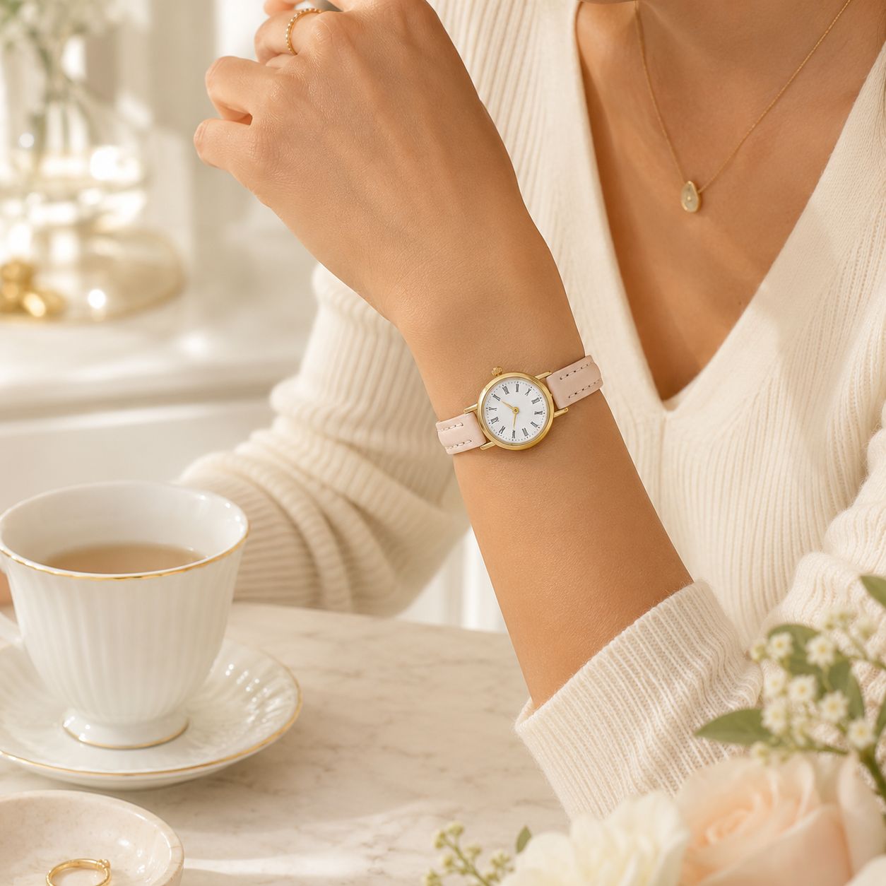 Alloy Belt Watch