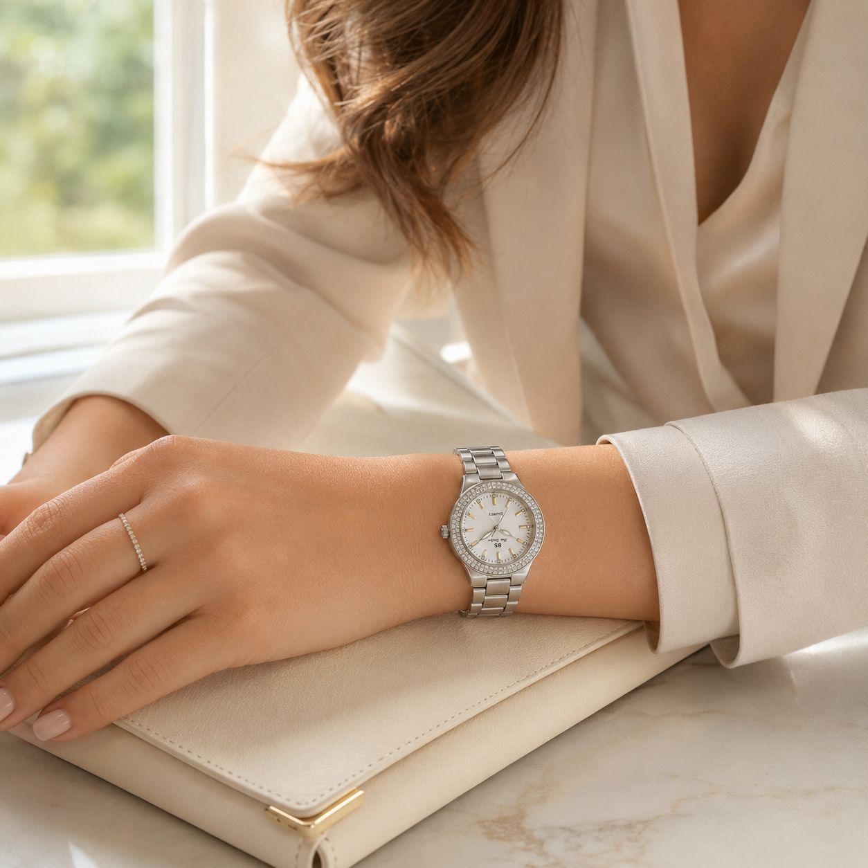 Quartz Watch With Diamonds