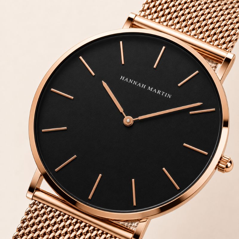Minimalist Round Mesh Watch