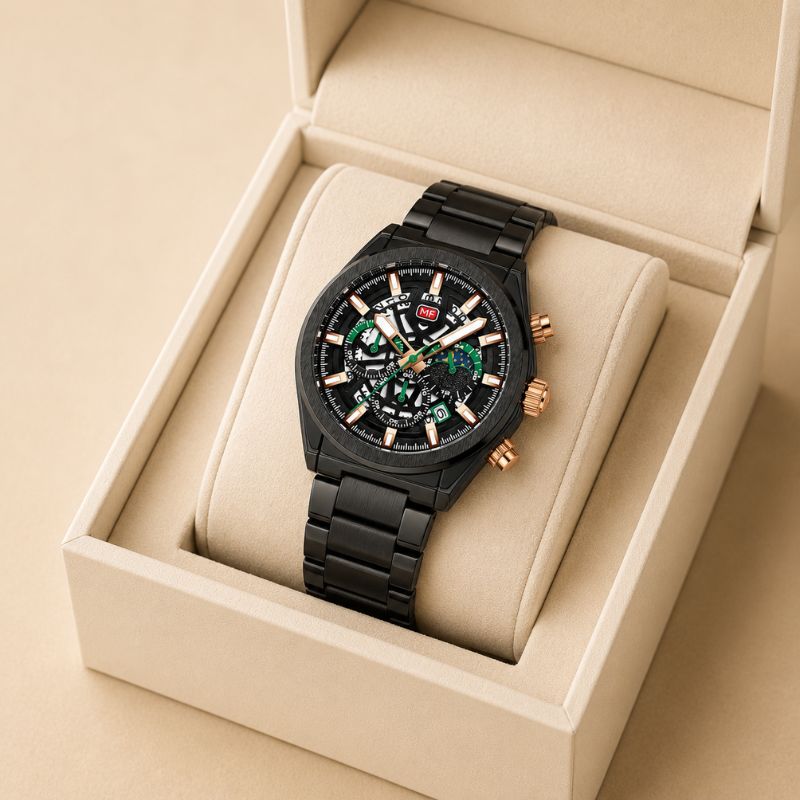 Skeleton Chronograph Watch