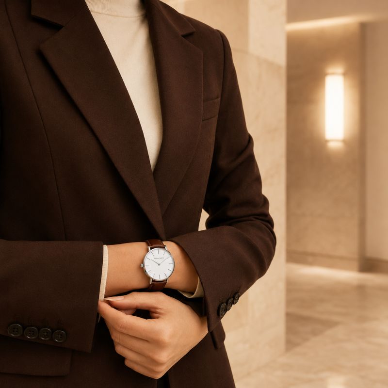 Classic Minimalist Leather Watch