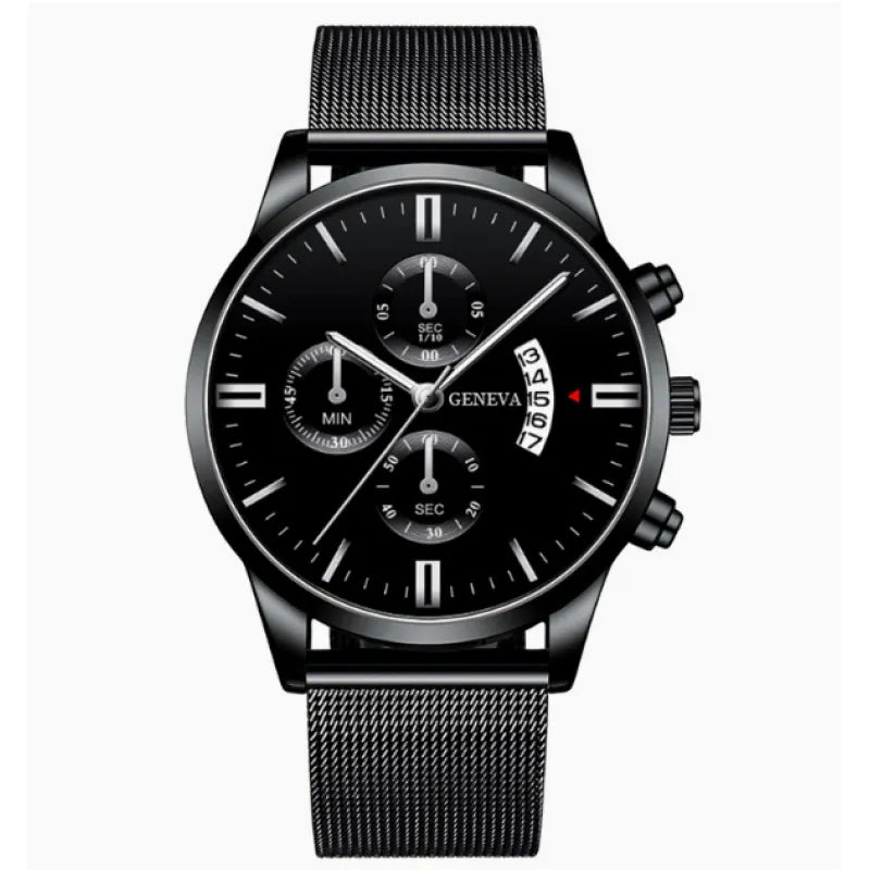 Adrian | Premium Watch – Mesh Band Quartz, Modern & Elegant