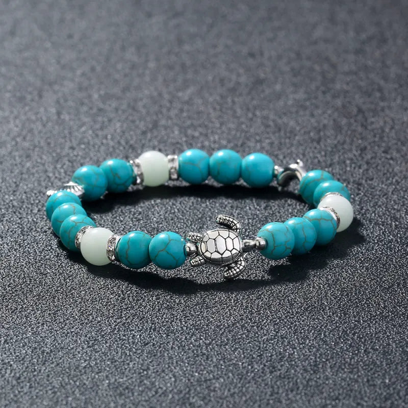Vintage Ocean Blue Sea Animal Luminous Orb Bracelet