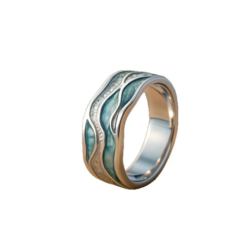 Vintage Beach Wave Series Ring