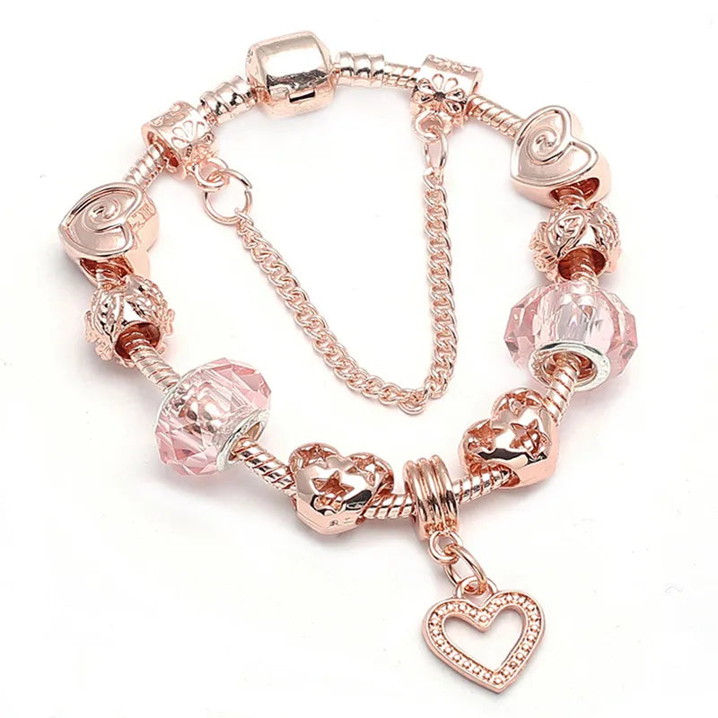 Rose Gold Love Geometric Bracelet