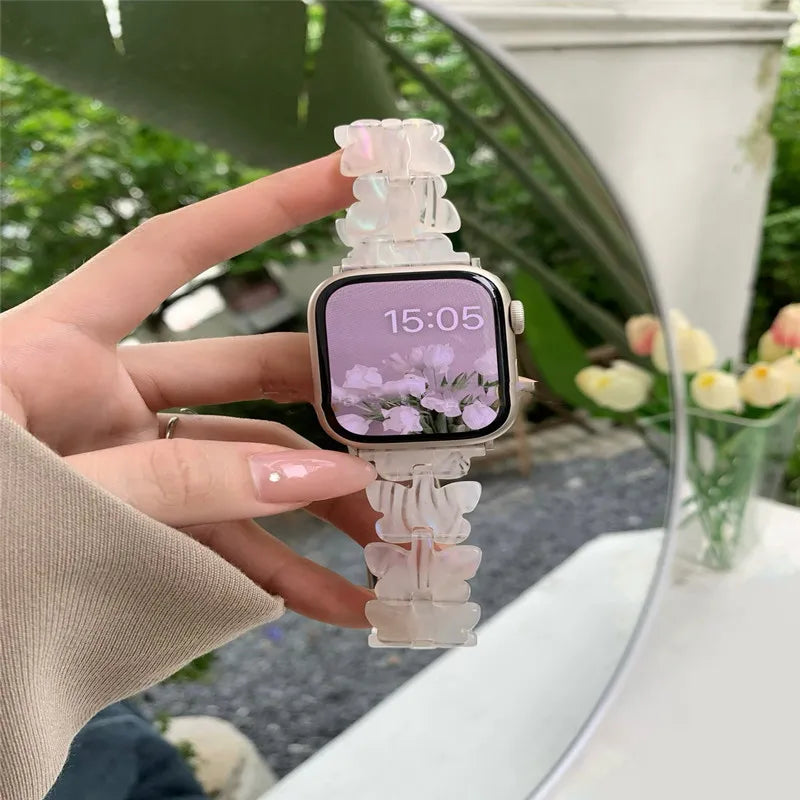 Women’s Butterfly Resin Watch Band