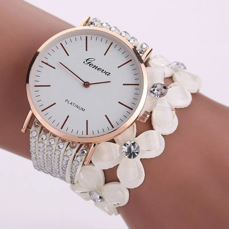 Geneva Women’s Flower Quartz Watch