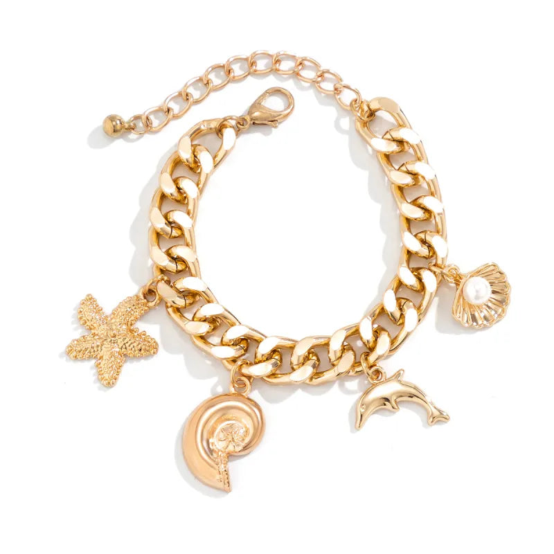 Bohemian Conch & Starfish Jewelry Set