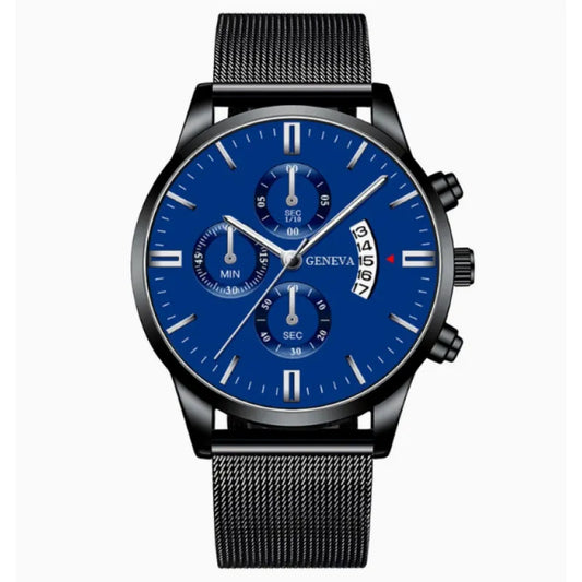 Julian | Luxury Men’s Quartz Watch – Elegant Mesh Strap