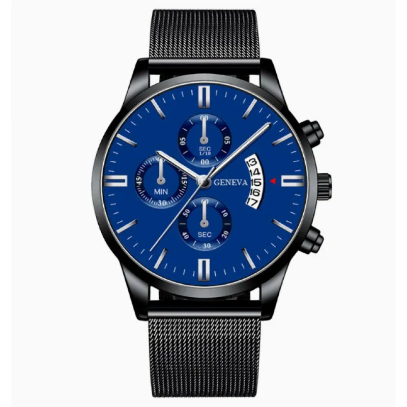Julian | Luxury Men’s Quartz Watch – Elegant Mesh Strap
