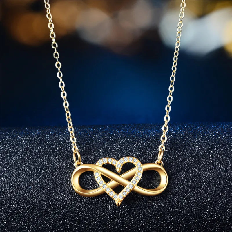 Forever Love Heart Pendant Necklace