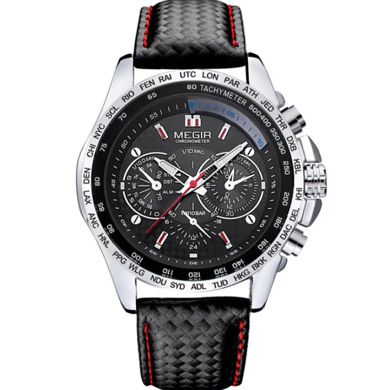 Leather Strap 3ATM Waterproof Quartz Luxury Business Mens Watches