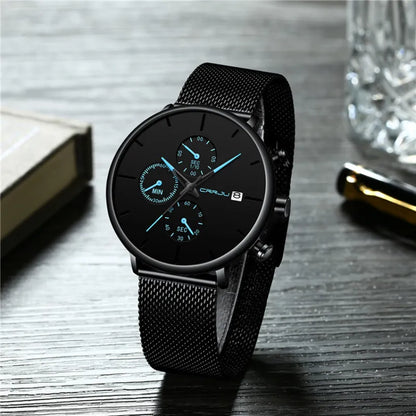 Premium Men’s Waterproof Quartz Wristwatch