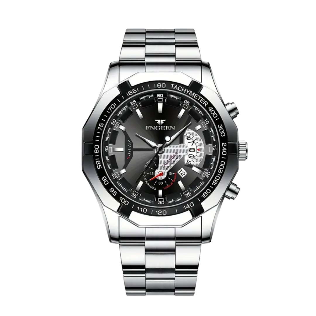 Scott | Men's Large Dial Creative Calendar Wristwatch | 44mm