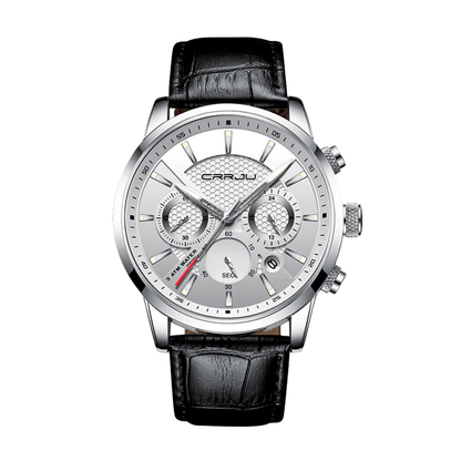 Rowan | Trendy Army-Inspired Leather Timepiece Watch | 42mm