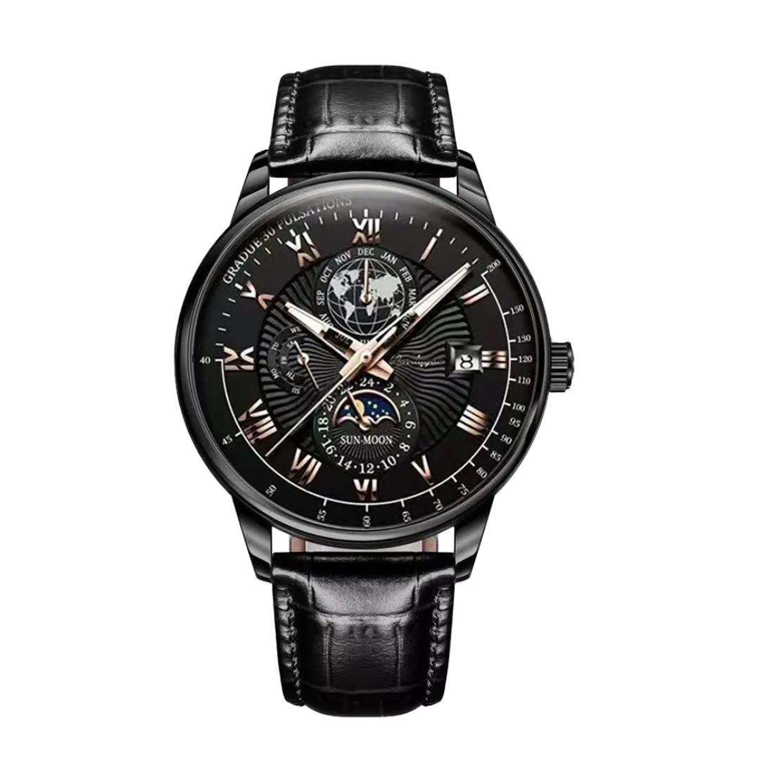 Xavier | Modern Luxury Slim Quartz Timepiece Watch | 40mm