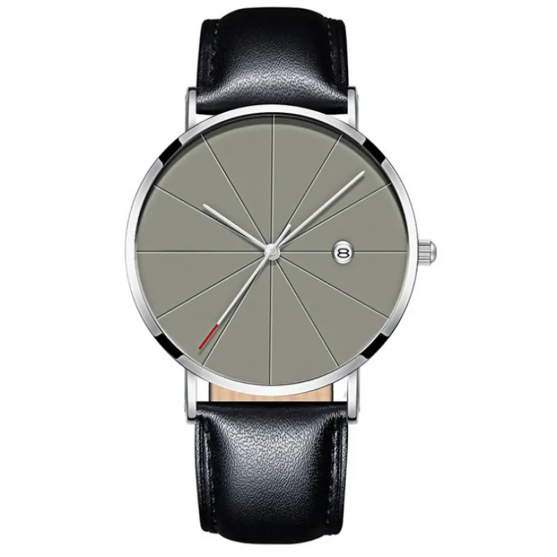 Men’s Modern Quartz Watch – Clean Design, Calendar & Water-Resistant