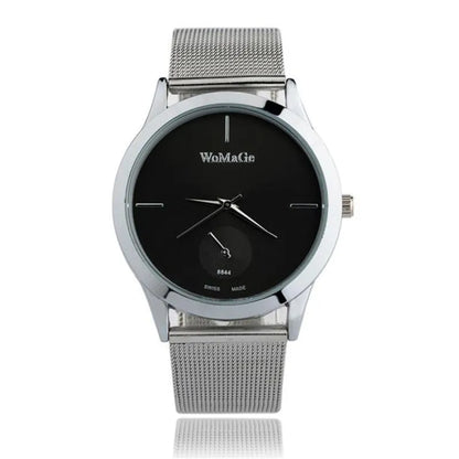 Unisex Minimalist Mesh Strap Quartz Watch