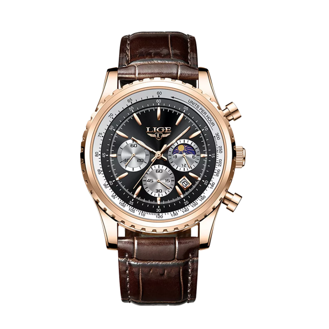 Leo | Elegant Chronograph Moon Phase Watch
