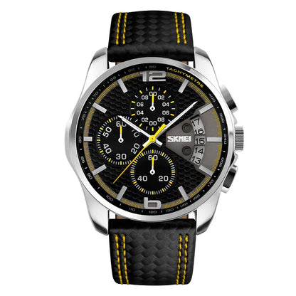 Daniel | Men’s Leather Quartz Watch – Sporty, Elegant & Reliable