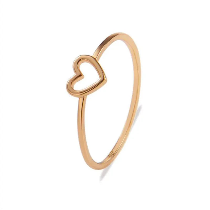Vintage Peach Heart Ring