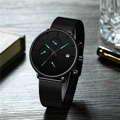 Premium Men’s Waterproof Quartz Wristwatch