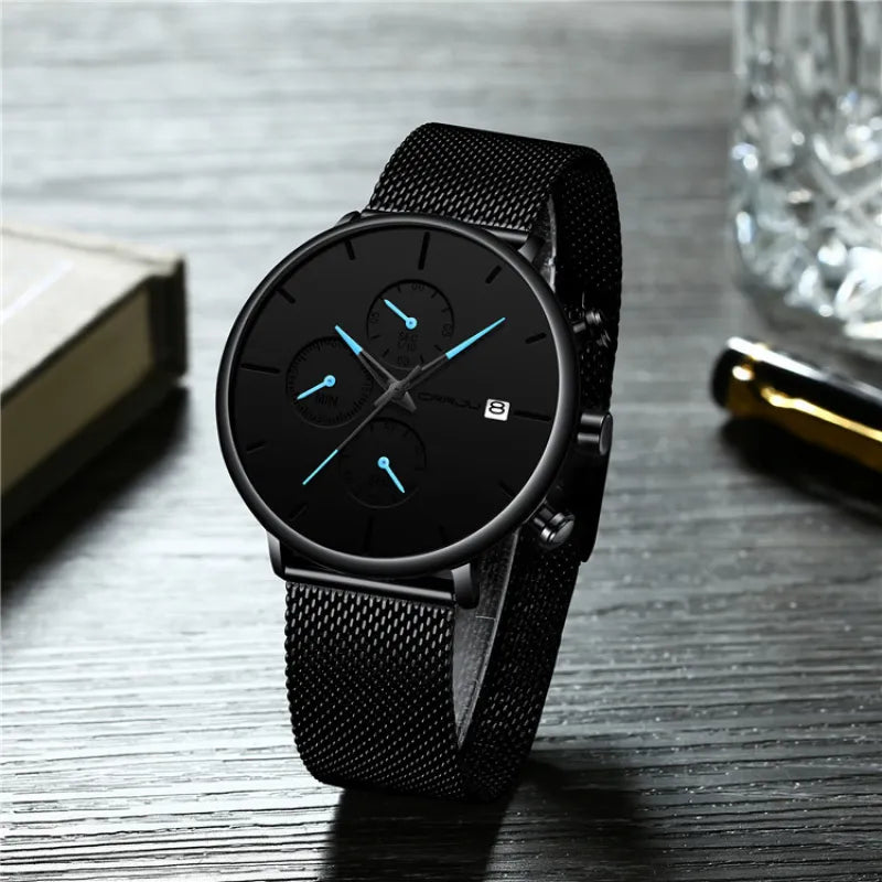 Premium Men’s Waterproof Quartz Wristwatch