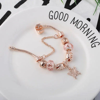 Rose Gold Love Geometric  Bracelet