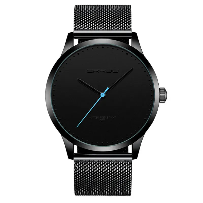 Damian | Men’s Modern Watch – Elegant Stainless Steel Mesh Band