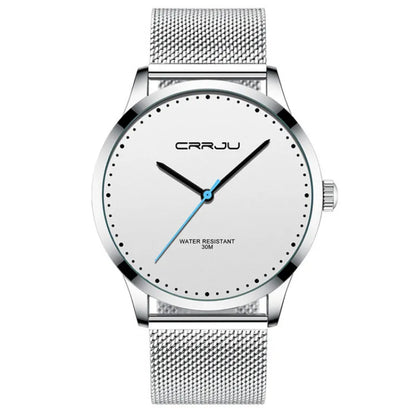 Damian | Men’s Modern Watch – Elegant Stainless Steel Mesh Band