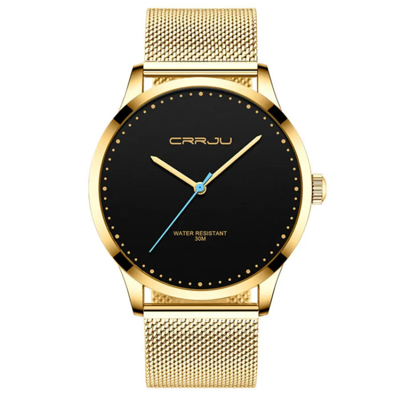 Damian | Men’s Modern Watch – Elegant Stainless Steel Mesh Band