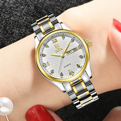 Luxury Couple Watches Set – Matching Men’s & Women’s Waterproof Watches