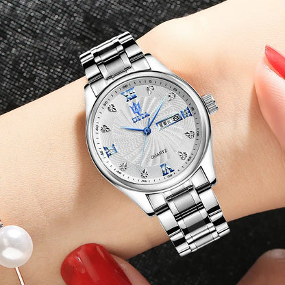 Luxury Couple Watches Set – Matching Men’s & Women’s Waterproof Watches