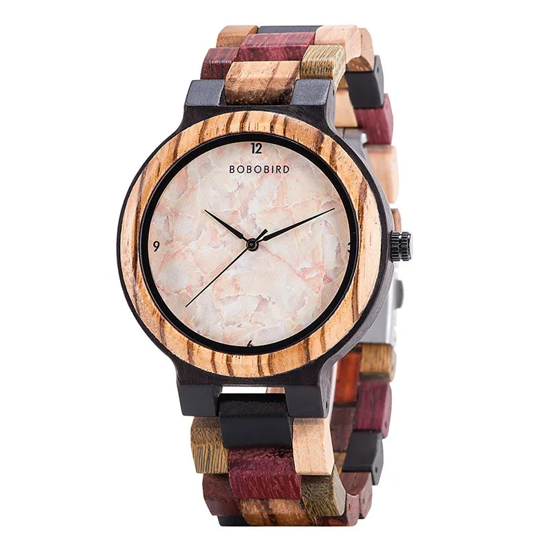 Roman | Luxury Wooden Watch – Stylish Casual Timepiece with Unique Grain