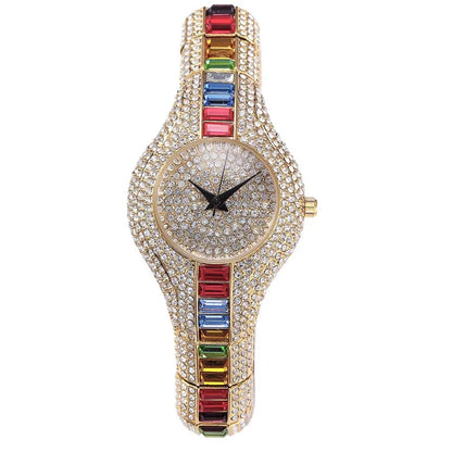 High-End Women’s Crystal & Gemstone Watch