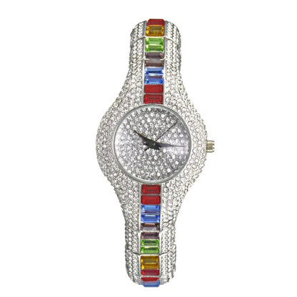 High-End Women’s Crystal & Gemstone Watch