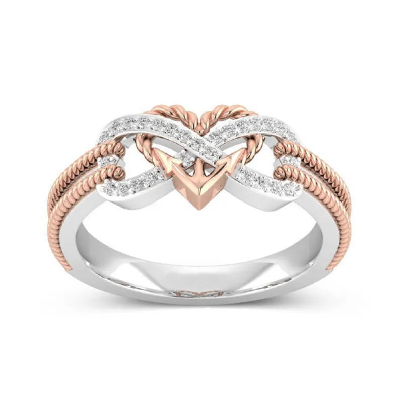 Vintage Infinity Heart Ring