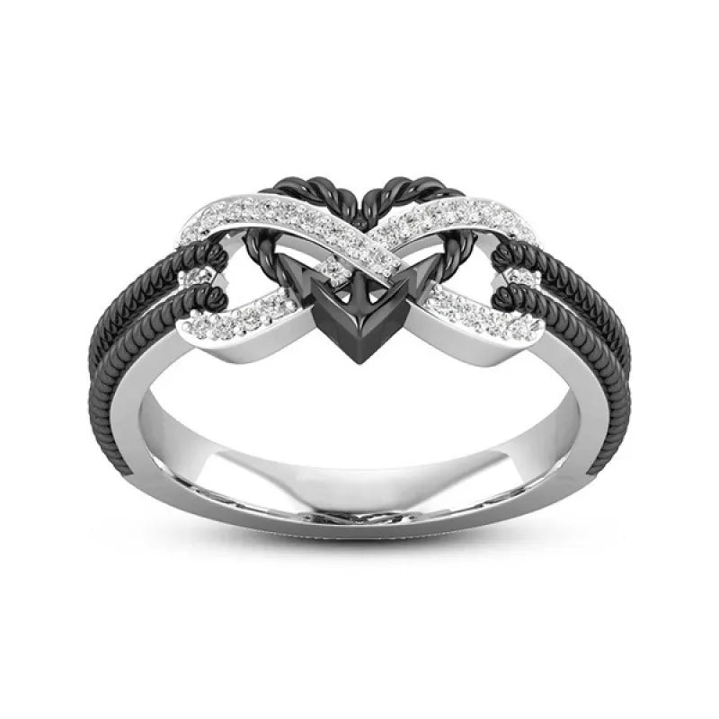 Vintage Infinity Heart Ring