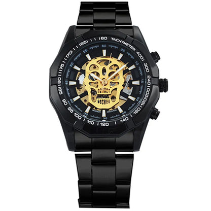 Men’s Gold/Silver Skeleton Wristwatch
