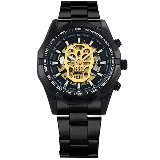 Men’s Gold/Silver Skeleton Wristwatch