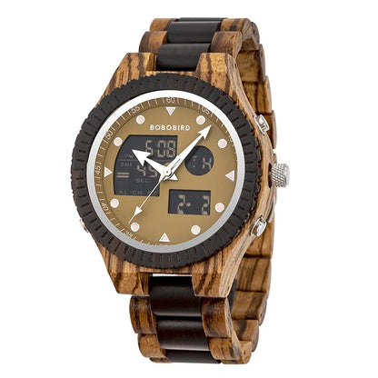Roman | Luxury Wooden Watch – Stylish Casual Timepiece with Unique Grain