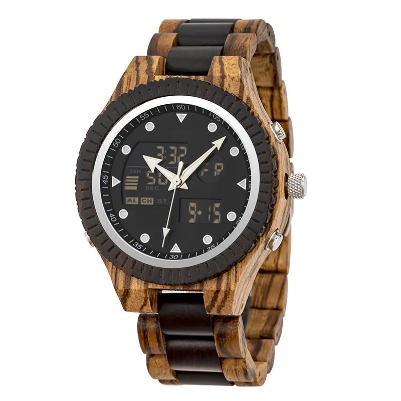 Roman | Luxury Wooden Watch – Stylish Casual Timepiece with Unique Grain