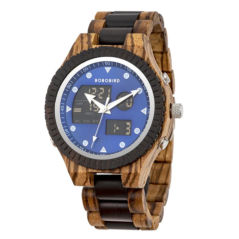 Roman | Luxury Wooden Watch – Stylish Casual Timepiece with Unique Grain