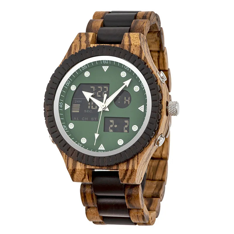Roman | Luxury Wooden Watch – Stylish Casual Timepiece with Unique Grain