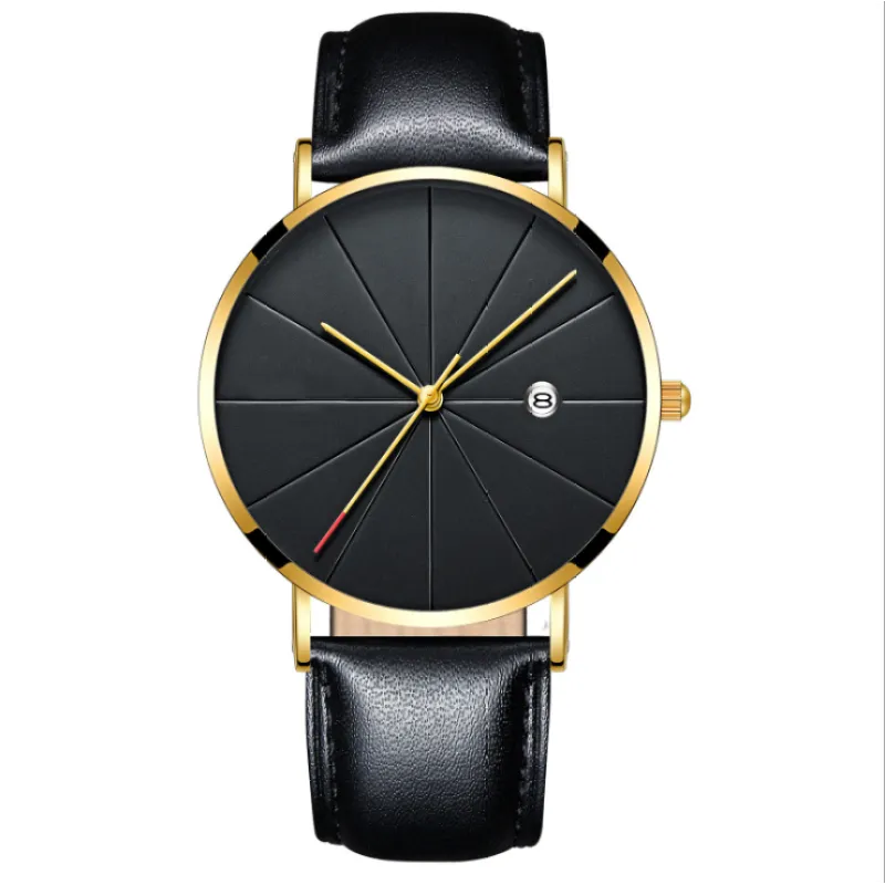 Men’s Modern Quartz Watch – Clean Design, Calendar & Water-Resistant