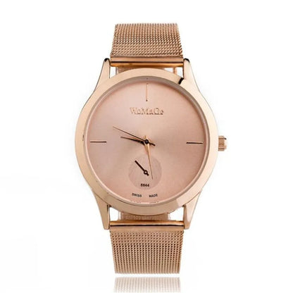 Unisex Minimalist Mesh Strap Quartz Watch